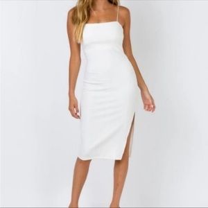 Princess Polly Kiana Midi White Dress Size 0